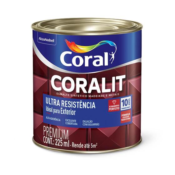 Imagem de Esmalte sintético premium 225ml preto coralit ultra