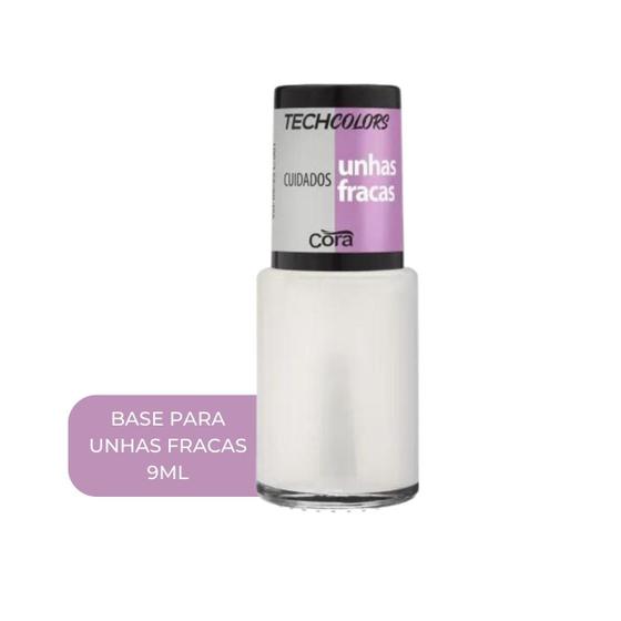 Imagem de Esmalte Techcolors Cuidados Unhas fracas Tratamento Cora 9ml