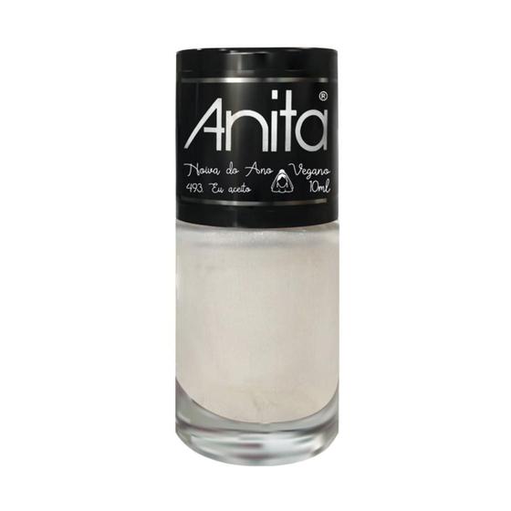 Imagem de Esmalte vegano noiva do ano 493 eu aceito anita 10ml