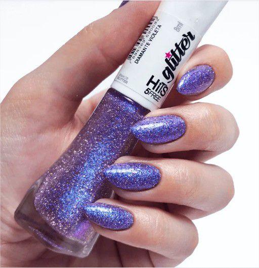 Imagem de Esmaltes Glitter Refletivo Multichrome Hits - Diamante Violeta