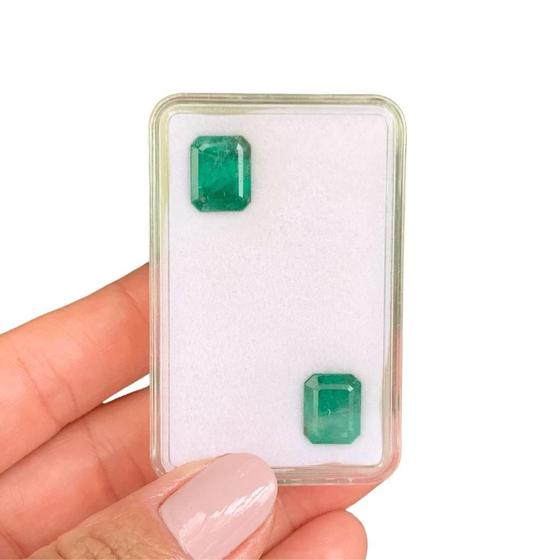 Imagem de Esmeralda Baguete Retangular Par 8,62ct