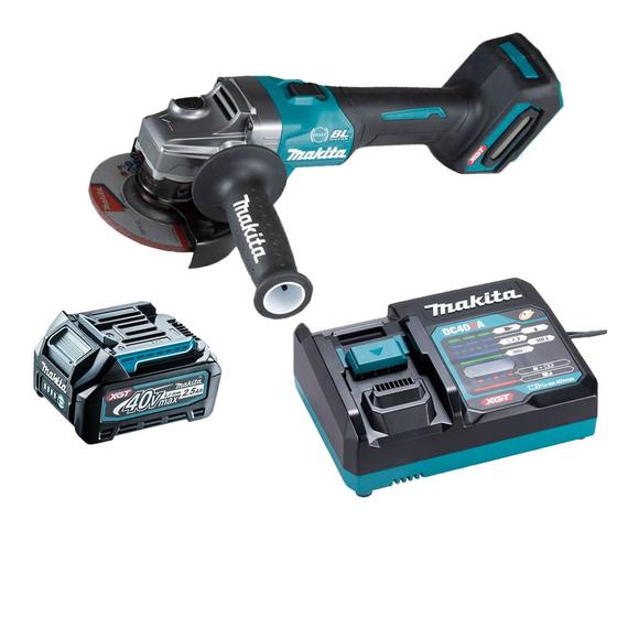 Imagem de Esmerilhadeira Ang. 115mm 40V XGT GA004 2.5Ah Makita 220v