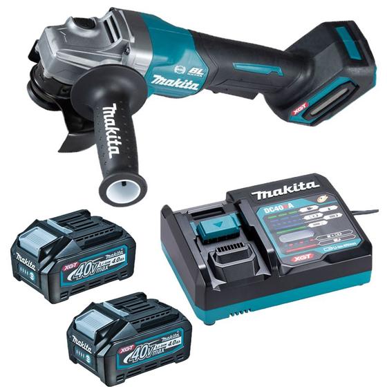 Imagem de Esmerilhadeira Ang 4-1/2" 40v XGT GA012 2x 4.0Ah Makita 110v