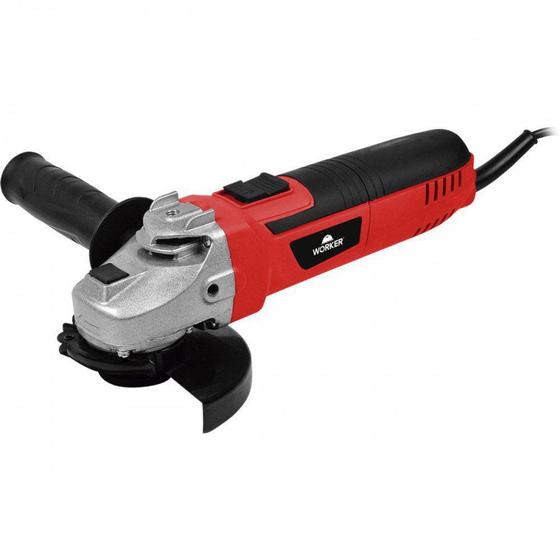 Imagem de Esmerilhadeira Angular 4.1/2" 650W 127V Com 6 Discos de Corte Worker