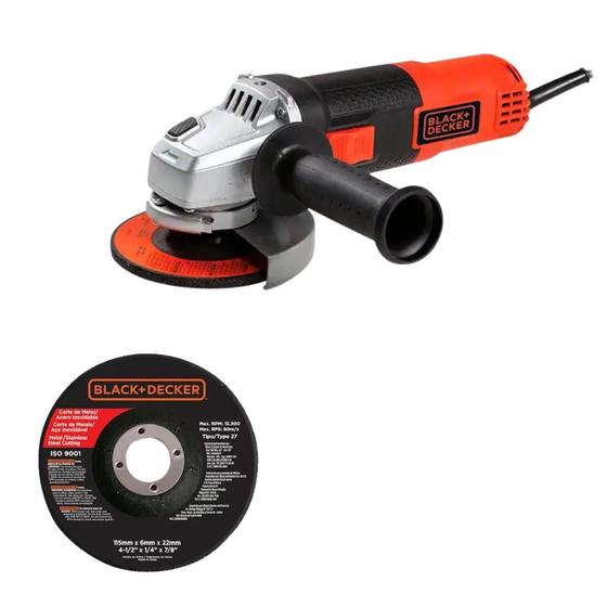 Imagem de Esmerilhadeira Angular 4.1/2" 820W G720 110v 11000RPM - Black&Decker