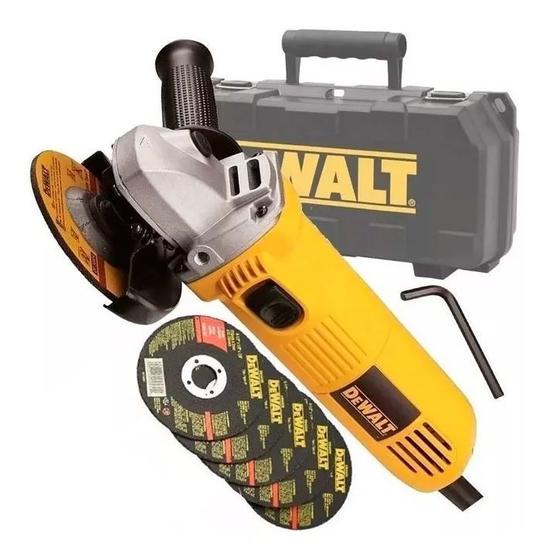 Imagem de Esmerilhadeira Angular 4.1/2 Dwe4010k Com Maleta Dewalt 220v