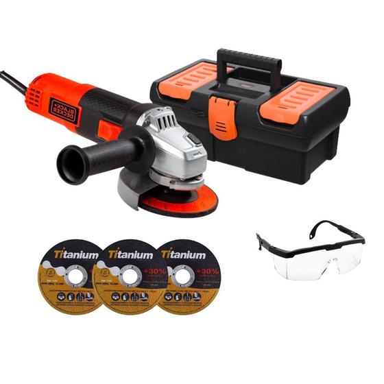 Imagem de Esmerilhadeira Angular 4.1/2 G720  820w 110V Black&Decker + Maleta