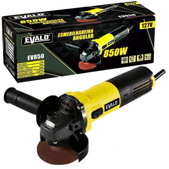 Esmerilhadeira Angular 4.1/2 POL 850W 115MM EV850 EVALD Imagem de Esmerilhadeira Angular 4.1/2 POL 850W 115MM EV850 EVALD