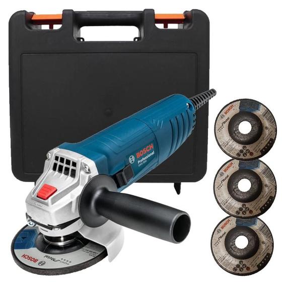 Esmerilhadeira Angular 4.1/2 POL 850W GWS 850 c/ Maleta e 3 Discos BOSCH Menor preço em Esmerilhadeira Angular 4.1/2 POL 850W GWS 850 c/ Maleta e 3 Discos BOSCH