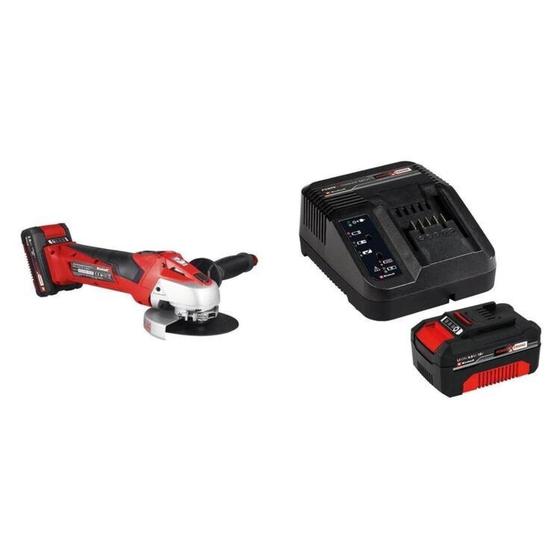 Imagem de Esmerilhadeira Angular a Bateria Te-ag 18/115 Solo e 1 Kit Carregador Bivolt com Bateria 18v 4,0ah