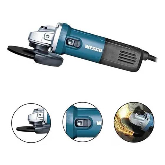 Esmerilhadeira Angular EVALD 850W 115mm 110V - Profissional 4.1/2 Pol Com 11.000 RPM