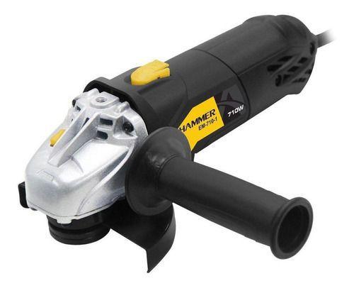 Esmerilhadeira Angular Hammer GYEM7101 preta 710W 110V Menor preço em Esmerilhadeira Angular Hammer GYEM7101 preta 710W 110V