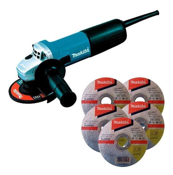Imagem de Esmerilhadeira Angular Makita 9557Hng ul-Turquesa 220V