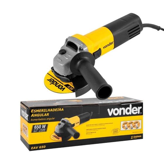 Imagem de Esmerilhadeira Angular Vonder 4.1/2" com Disco 650W 220V