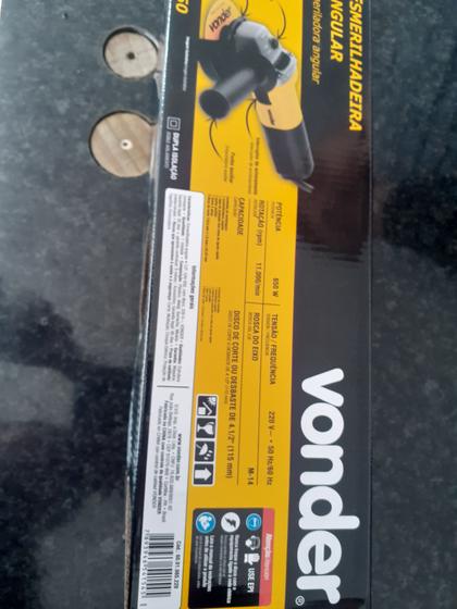 Imagem de Esmerilhadeira Angular Vonder 650W 220v (EAV-650) - Com 3 Discos Vonder