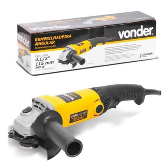 Imagem de Esmerilhadeira de Disco EAV860N Angular 4.1/2" 860W - Vonder