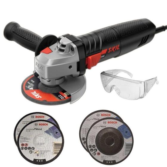 Esmerilhadeira Lixadeira Angular 4.1/2 700w 110v + Kits - Skil Menor preço em Esmerilhadeira Lixadeira Angular 4.1/2 700w 110v + Kits - Skil