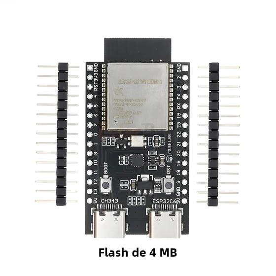 Imagem de ESP32-C6 WiFi Bluetooth Dual Type-C Placa De Desenvolvimento ESP32 Core IoT Circuito Integrado