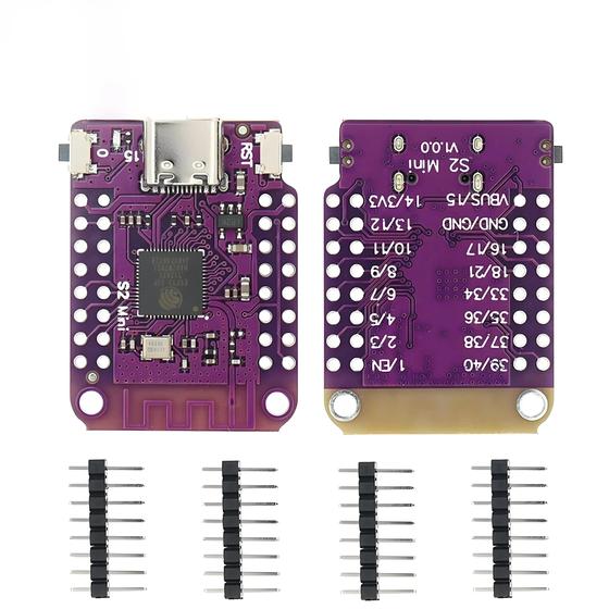 Imagem de ESP32 S2 Mini D1 Mini Placa 4MB Flash 2MB PSRAM MicroPython Para Placa De Desenvolvimento Arduino