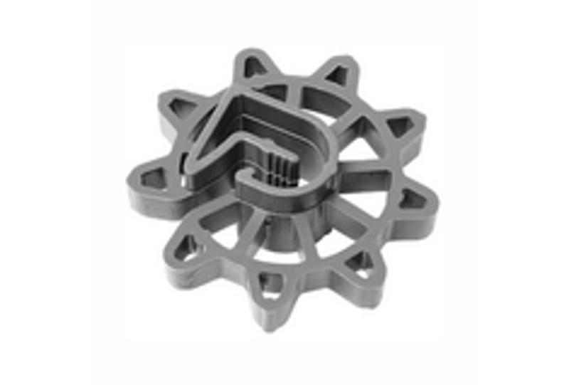 Imagem de Espaçador circular para ferro 25mm inovaplast embalagem com 100 unidades