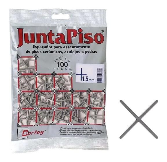 Espacador Junta Piso 1,5mm Tipo Cruz 60555 Com 100 pçs Cortag ...