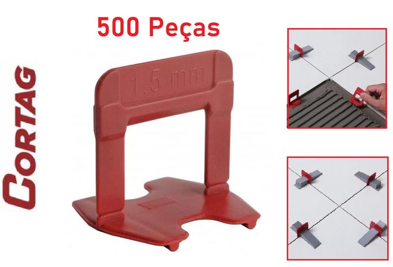 Espaçador Nivelador Para Piso e Porcelanato 1,5mm 500 Peças Eco ...