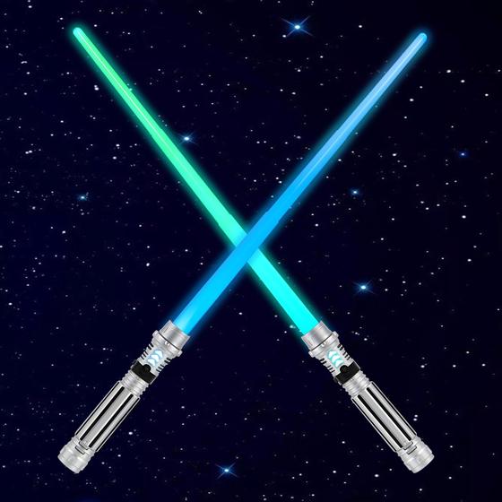 Imagem de Espada de Brinquedo JOYIN com Som e Luz - Extensível 2 em 1
