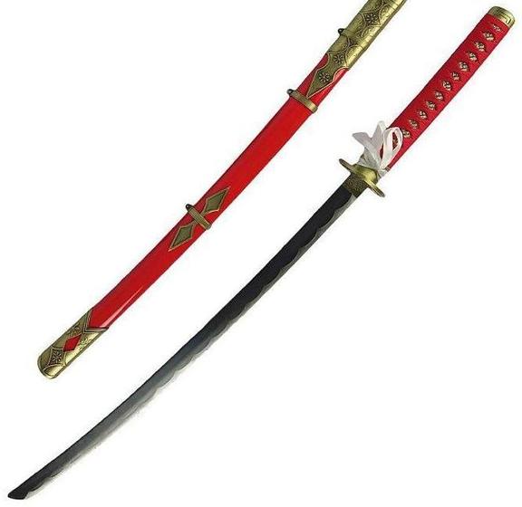 Imagem de Espada Katana Touken Ranbu Taroutachi Vermelha