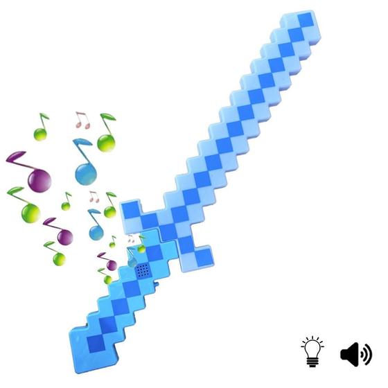 Imagem de Espada Minecraft Brinquedo Com Som E Luz De Led Infantil