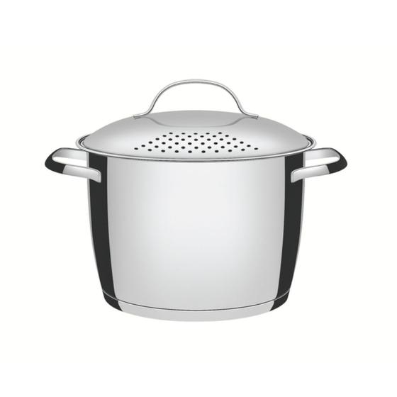 Espagueteira Allegra 20 cm 4,4 L em Aço Inox Fundo Triplo Tramontina 62667/203 Menor preço em Espagueteira Allegra 20 cm 4,4 L em Aço Inox Fundo Triplo Tramontina 62667/203