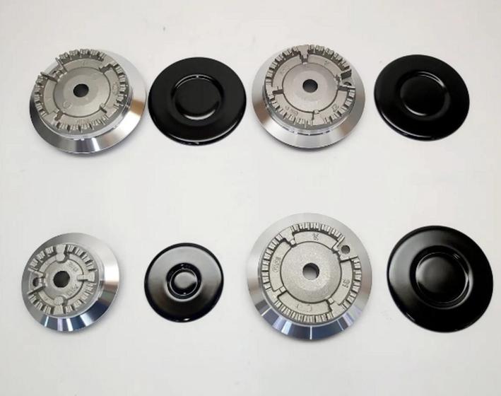 Espalhador + Difusor Queimador Com Abas Fogão Cooktop Fischer 4 Bocas