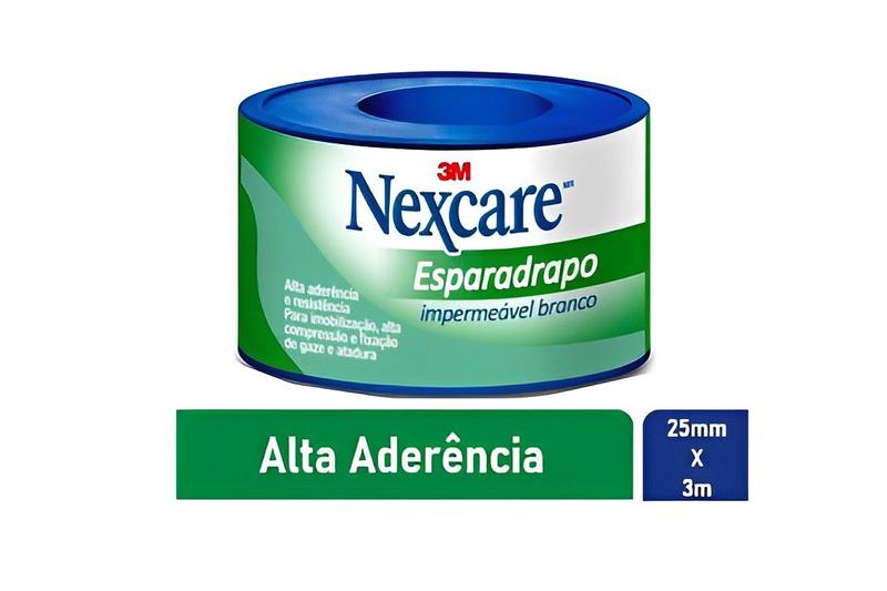 Imagem de Esparadrapo Impermeável Branco Nexcare 25mm x 3m