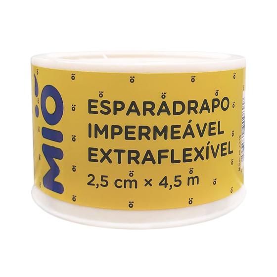 Imagem de Esparadrapo Impermeável Mió Extra Flexível Branco 2,5cm X 4,5m 1 Unidade