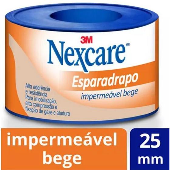 Imagem de Esparadrapo Impermeavel Nexcare Bege 25MM X 3M