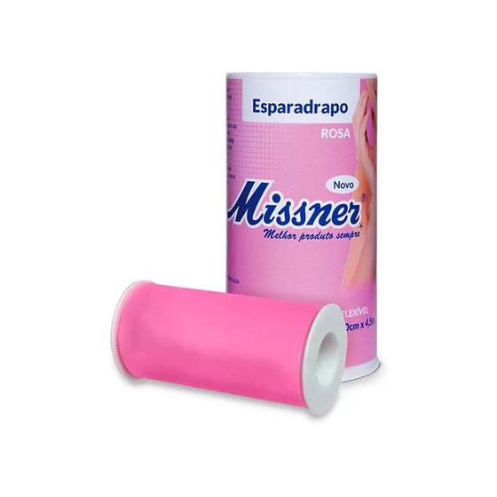 Imagem de Esparadrapo Rosa 10cm X 4,5m Missner