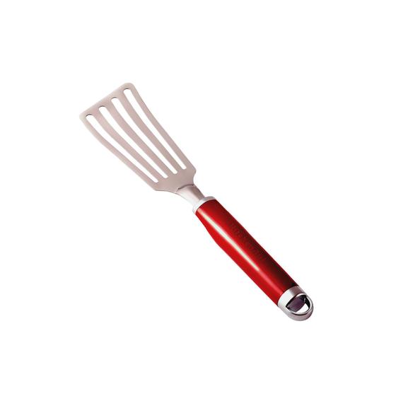 Imagem de Espátula Aço Inox Cozinha Ponta Curva Kitchenaid Original Vermelho