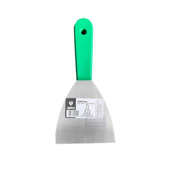 Imagem de Espatula Aço Inox Galo 910/00 Cabo Plastico 10cm Uso Geral