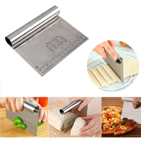 Imagem de Espátula Aço Inox Raspador De Massa Com Cabo Tubular