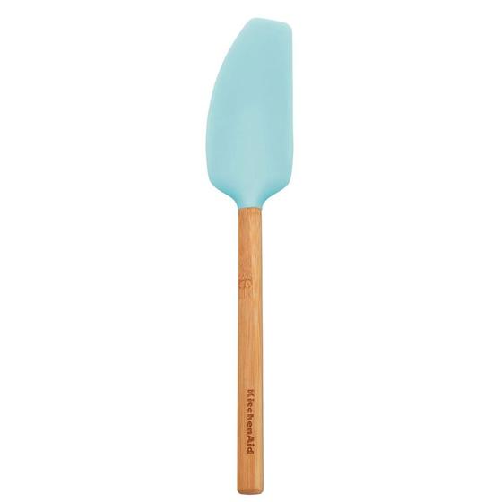 Imagem de Espátula Batedora Com Cabo de Bambu 30cm Azul - KitchenAid