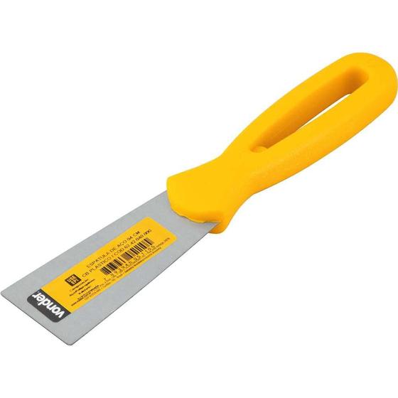 Espátula betumadeira aço carbono 1.1/2" 3,8cm cabo plástico - Vonder Menor preço em Espátula betumadeira aço carbono 1.1/2" 3,8cm cabo plástico - Vonder