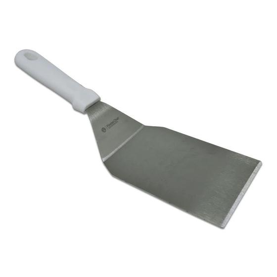 Espátula com degrau para Fritura Chapa Lanches 10cm profissional MasterChef Menor preço em Espátula com degrau para Fritura Chapa Lanches 10cm profissional MasterChef