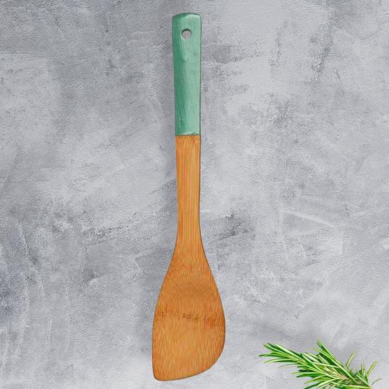 Imagem de Espátula de Bambu Verde Menta  Linha Utilidade Design - Formosinha