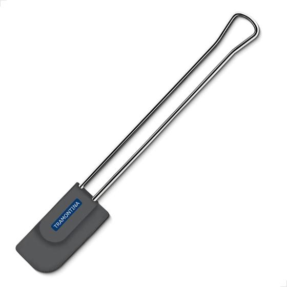 Imagem de Espatula Moldê em Silicone Cinza com Cabo em Aço Inox Tramontina 25816160