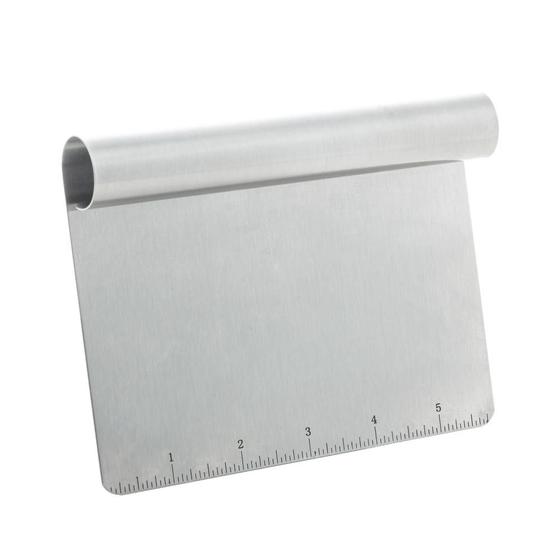 Imagem de Espátula para Cortar e Raspar Alimentos de Aço Inox 15cm x 12cm x 2cm - Wolff