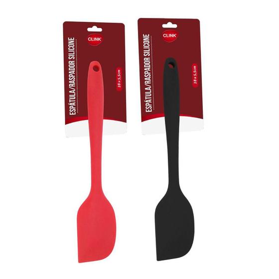 Imagem de Espátula Silicone Utensílio De Cozinha 27cm Cabo Maciço