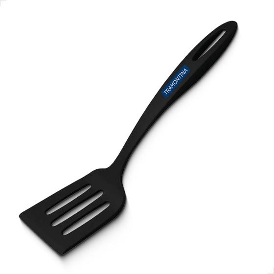 Imagem de Espátula Vazada Tramontina Ability Nylon Resistente Cozinha utensílios 30cm 25155100