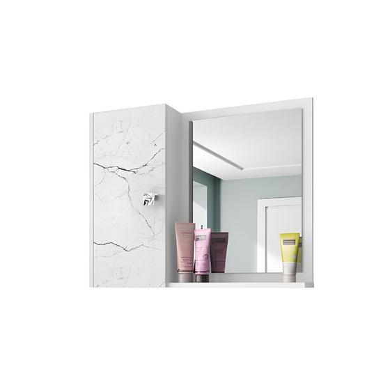 Imagem de Espelheira Armarinho De Banheiro Com Prateleira 1 porta