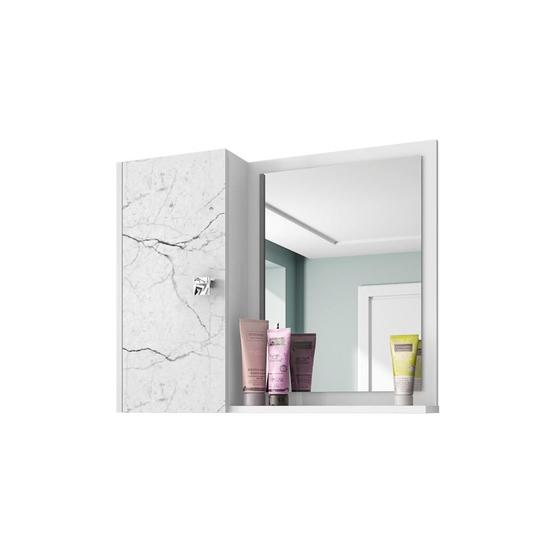 Imagem de Espelheira Gênova Bechara Branco Carrara 2075820 Banheiro