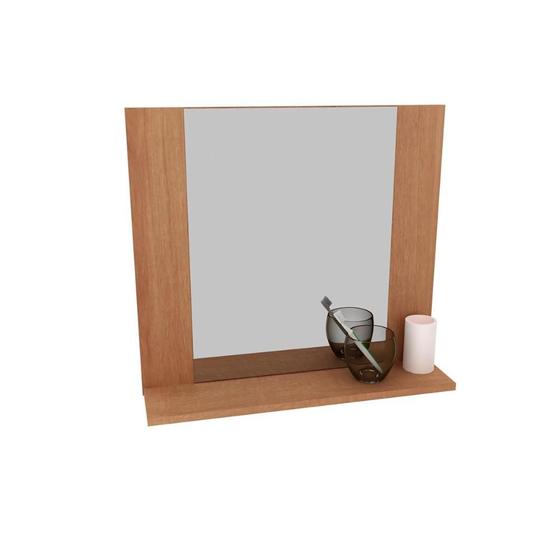 Imagem de Espelheira Suspensa Para Banheiro Com Moldura e Prateleira (Só cadastro para Kits)
