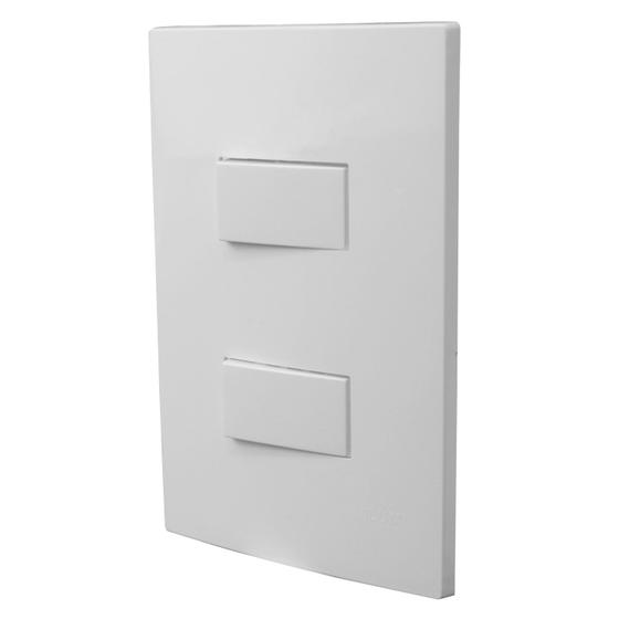 Imagem de Espelho 4x2 Com 2 Interruptores Simples 10A Bivolt Ilumi I9